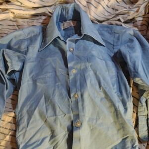 Kids Light Blue Button-Down Shirt